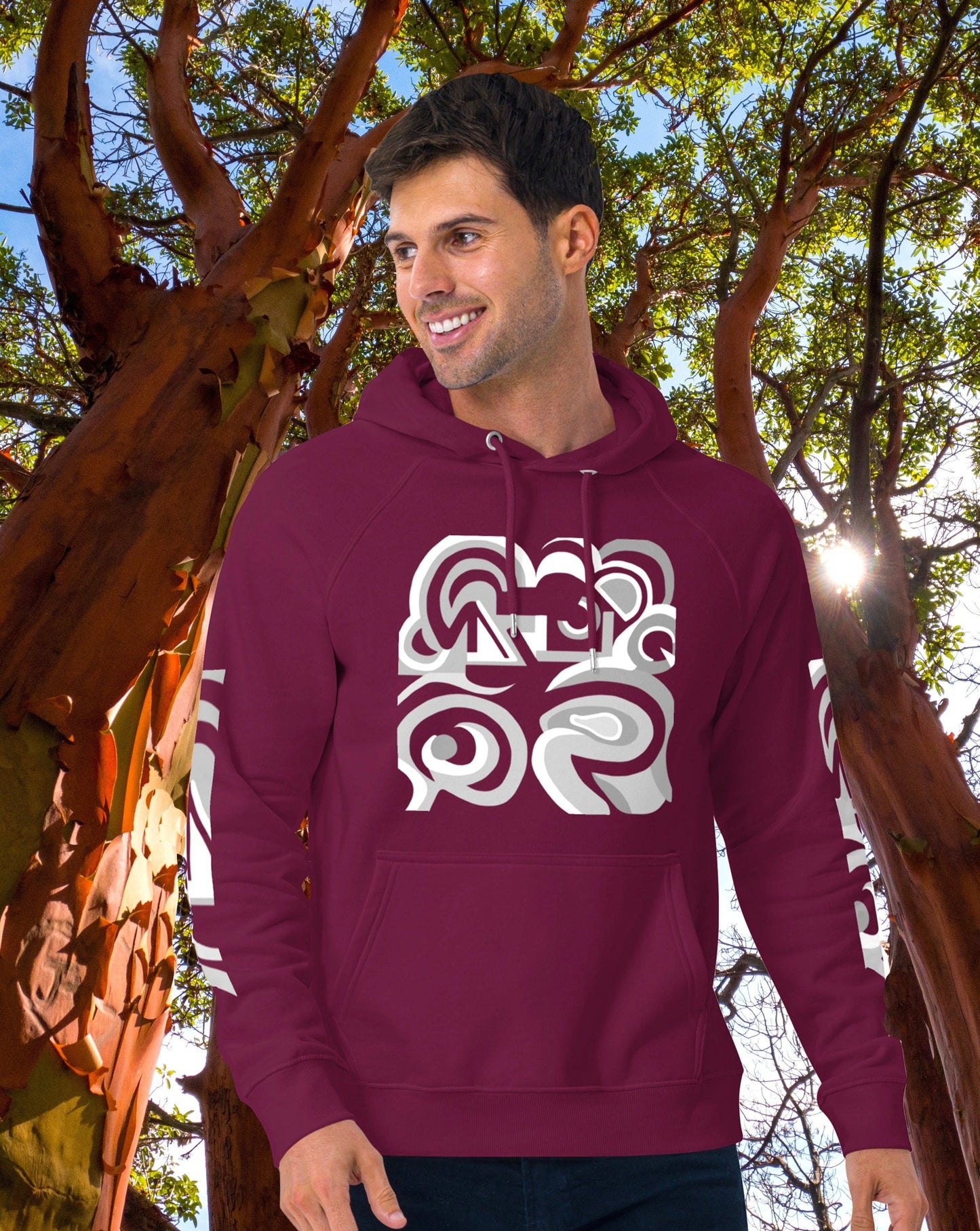 Burgundy Breeze Hoodie