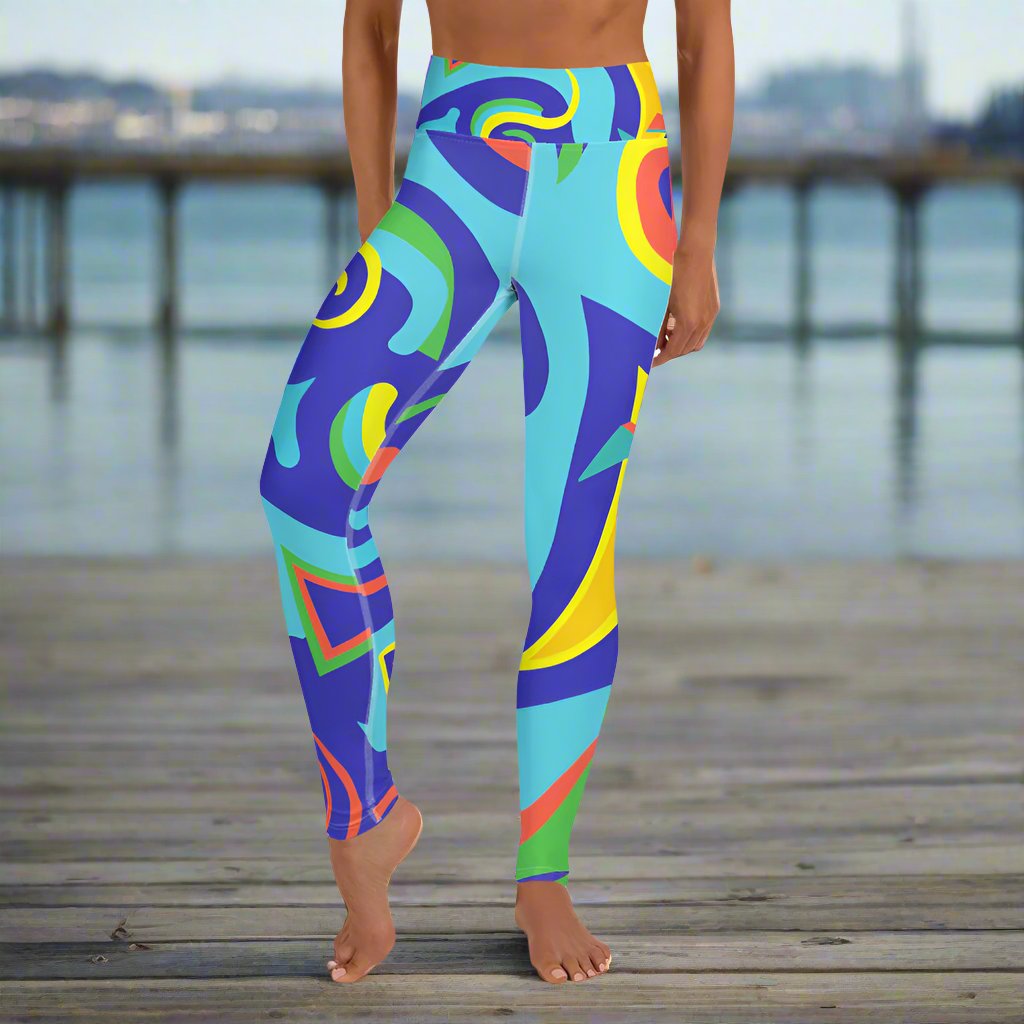 San Francisco Fisherman’s Wharf Fine Art Print Yoga Leggings