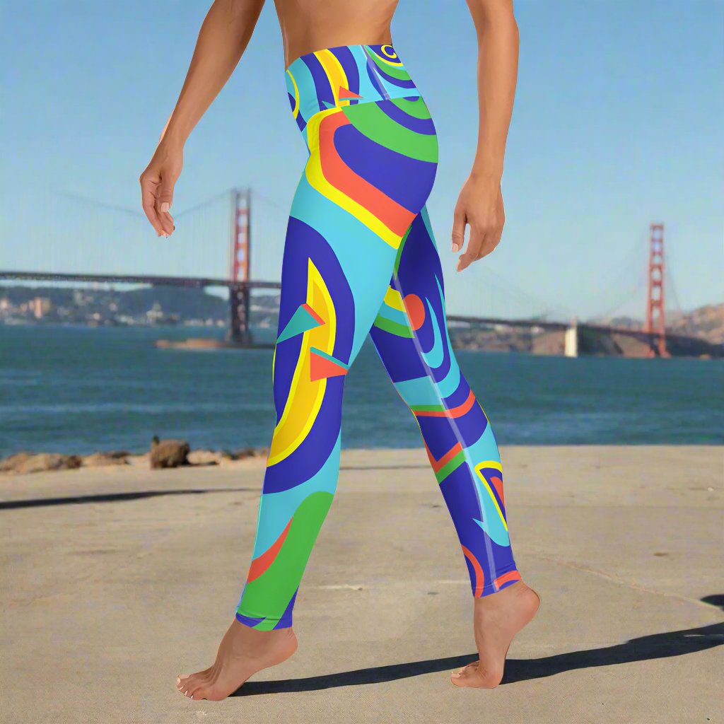 San Francisco Fisherman’s Wharf Fine Art Print Yoga Leggings