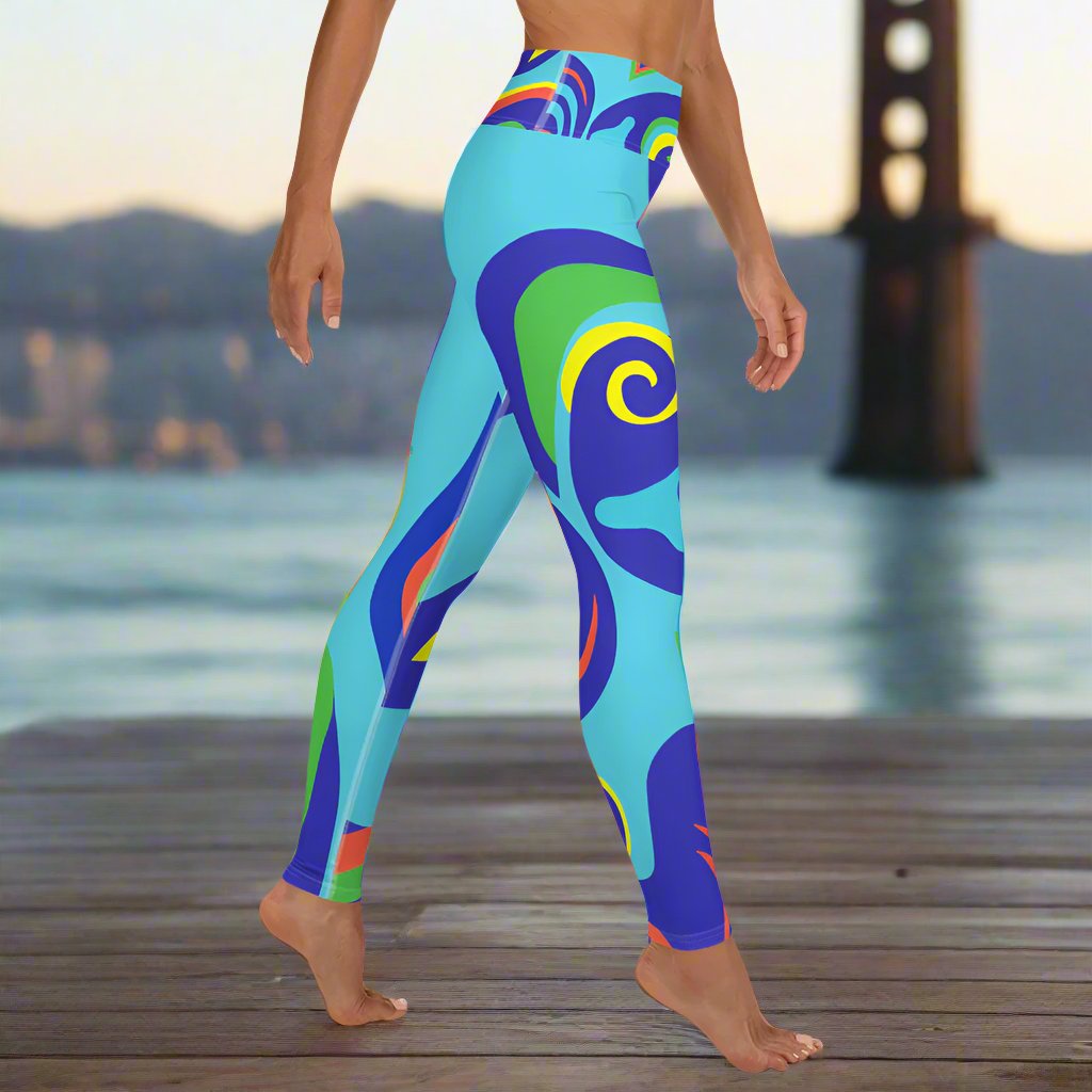 San Francisco Fisherman’s Wharf Fine Art Print Yoga Leggings