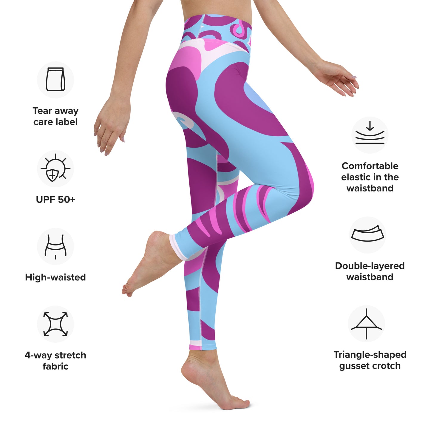 Dreamy Lilac Fine Art Print Yoga Leggings